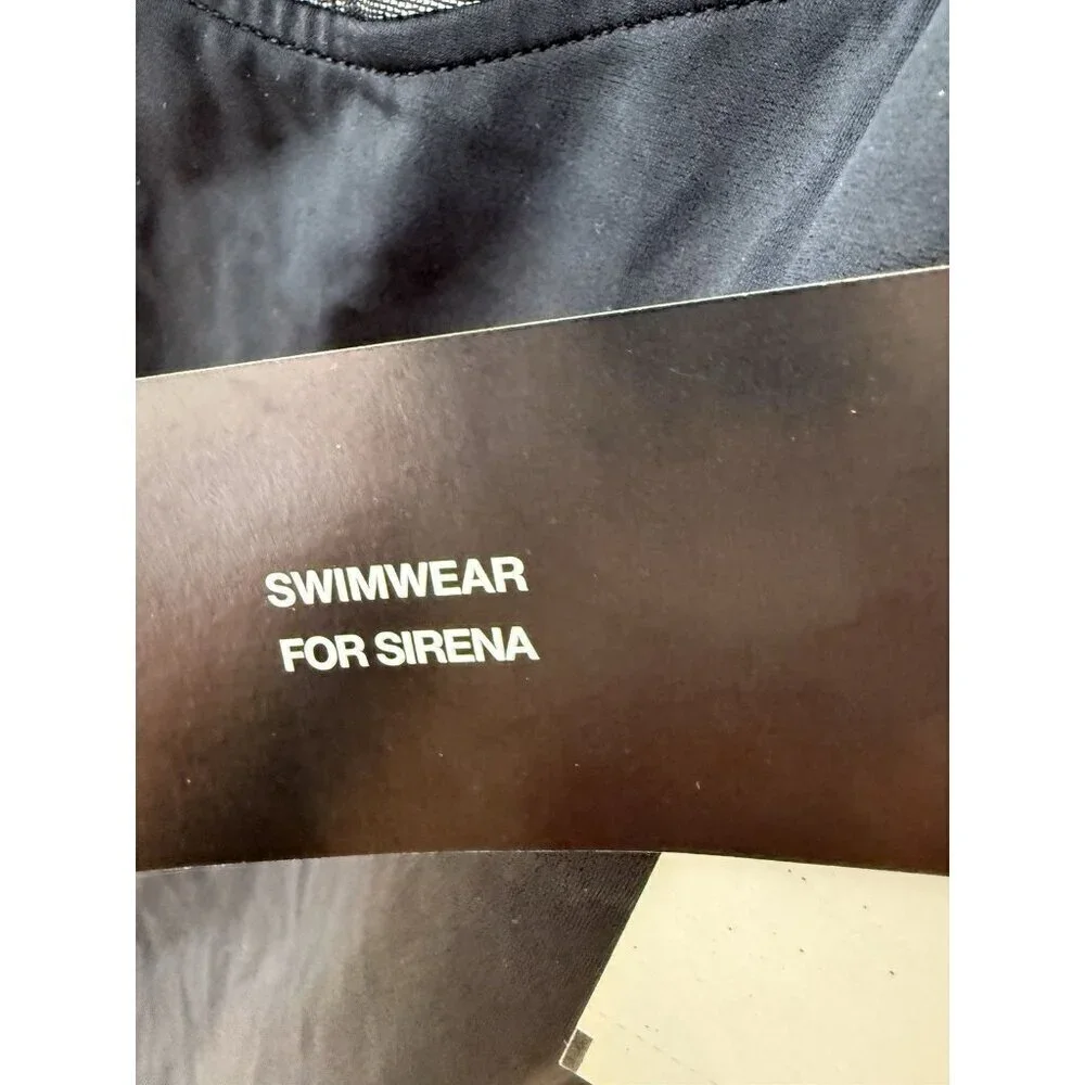 NWT Vintage Anne Klein for Sirena Swimsuit Black one Piece